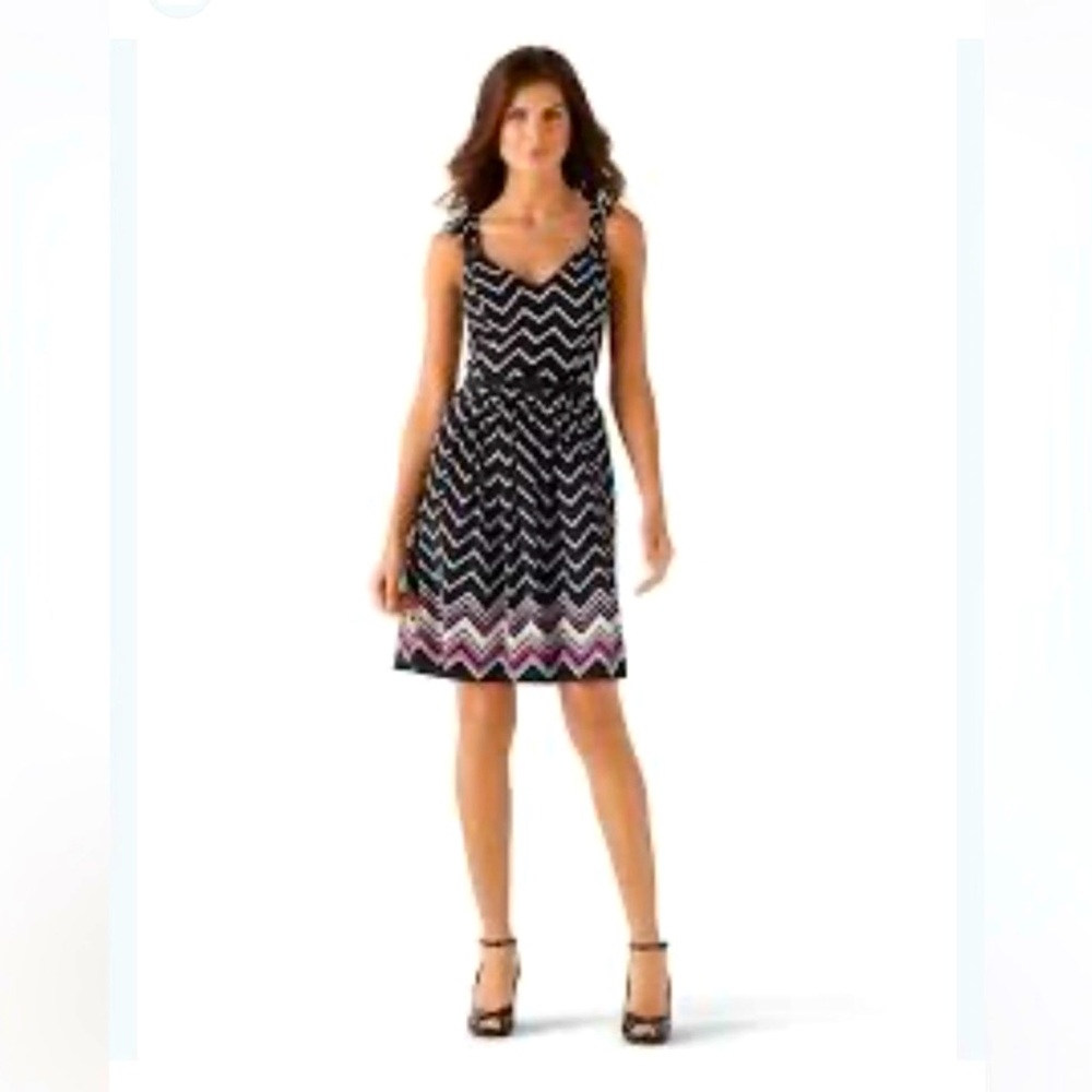 WHBM Fit and Flare Silk Party Dress Size 6